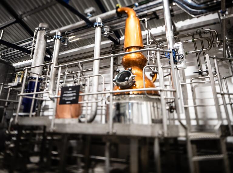 gin distillery copper distribution tanks 