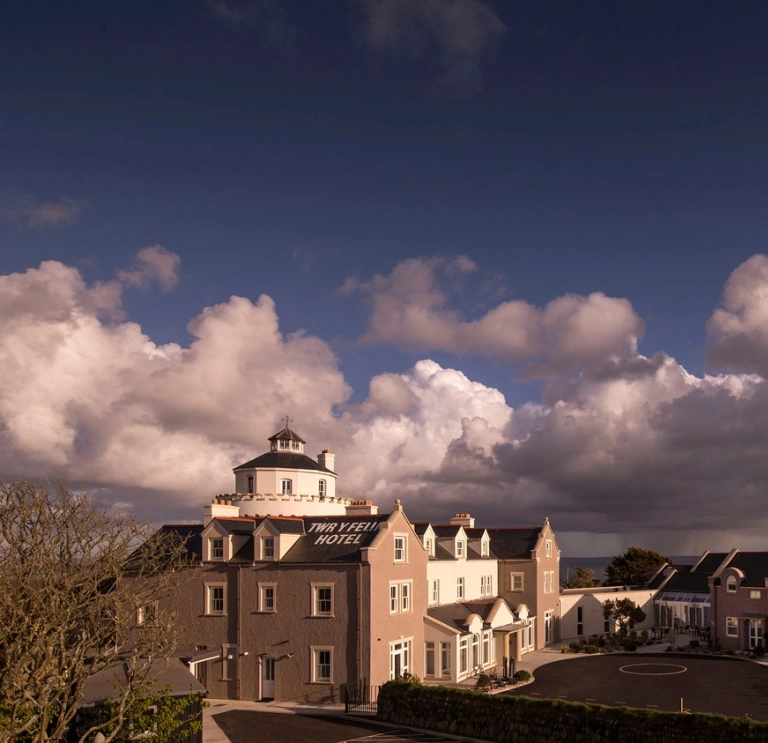 Exterior of Twr y Felin hotel Pembrokeshire.